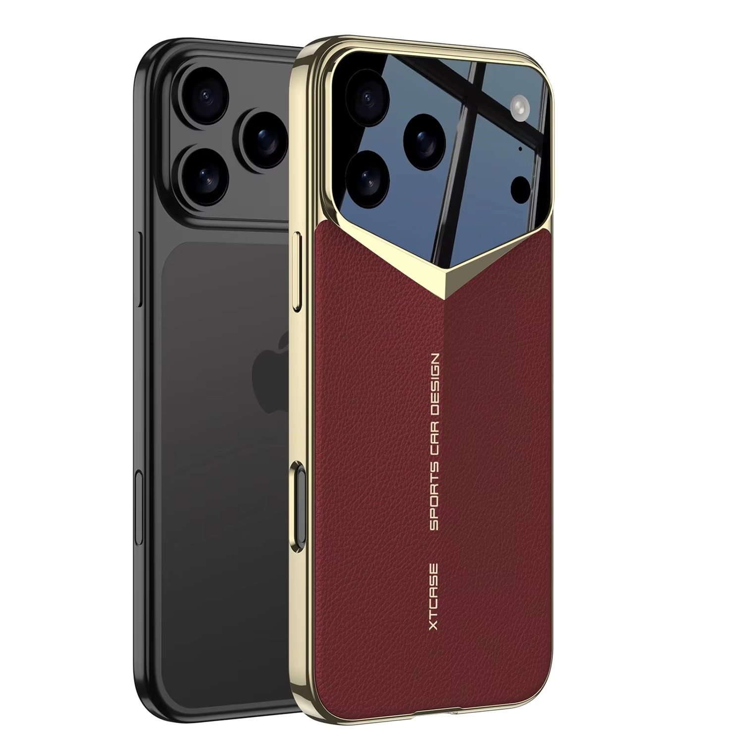 Luxury iPhone Case — Ultra-Thin Leather Shock-Resistant Slim Cover with Raised Camera Lens Protection and Anti-Fingerprint Finish