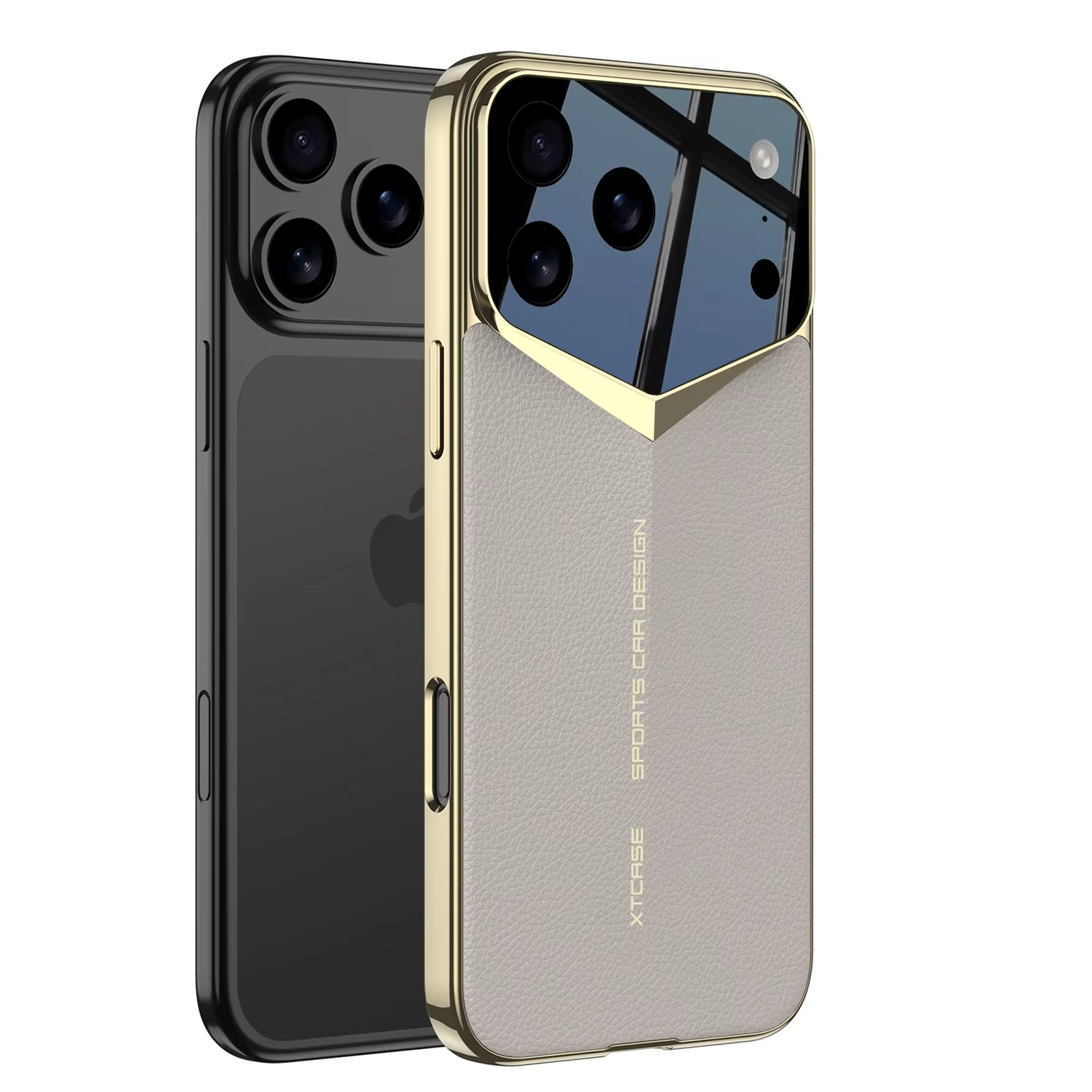 Luxury iPhone Case — Ultra-Thin Leather Shock-Resistant Slim Cover with Raised Camera Lens Protection and Anti-Fingerprint Finish