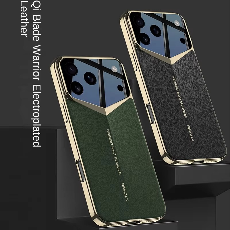 Luxury iPhone Case — Ultra-Thin Leather Shock-Resistant Slim Cover with Raised Camera Lens Protection and Anti-Fingerprint Finish