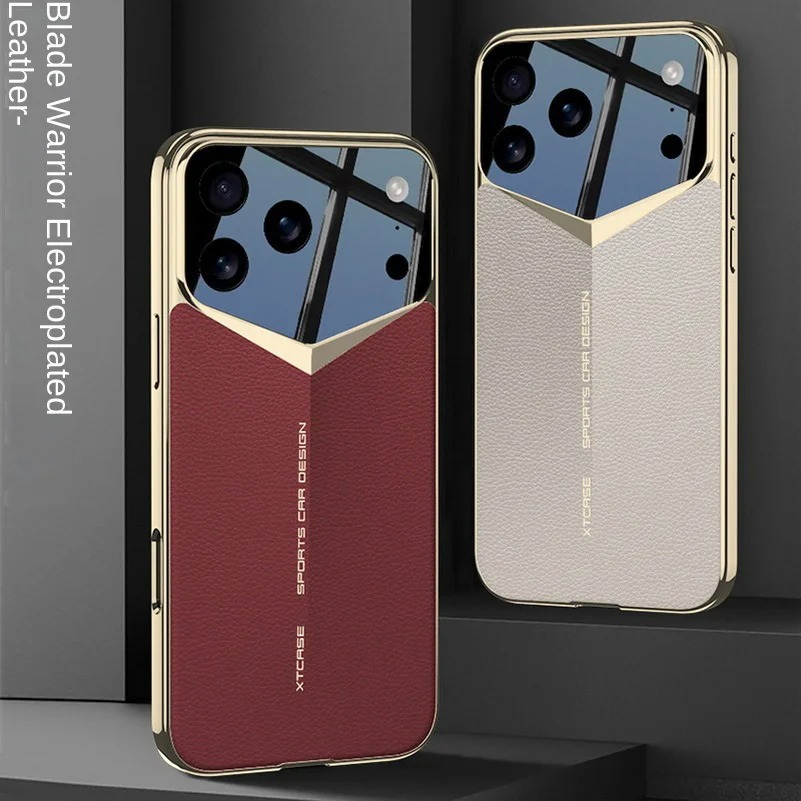 Luxury iPhone Case — Ultra-Thin Leather Shock-Resistant Slim Cover with Raised Camera Lens Protection and Anti-Fingerprint Finish