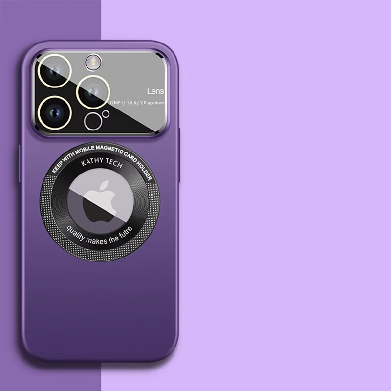 Luxury iPhone Case — Matte Magnetic MagSafe Wireless-Charging Cover with Lens Protection, Shockproof, Anti-Fingerprint, Anti-Scratch, Dustproof Full Coverage Design