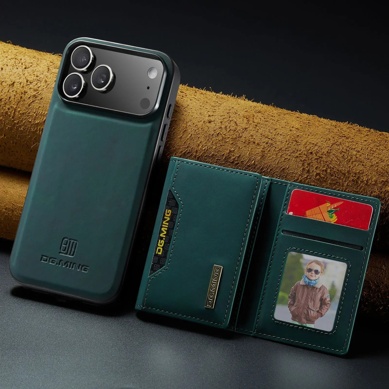 Luxury iPhone Case — 2-in-1 Detachable Magnetic Leather Wallet Cover with Card Holder Pocket, Shockproof Protection and Slim Business Design