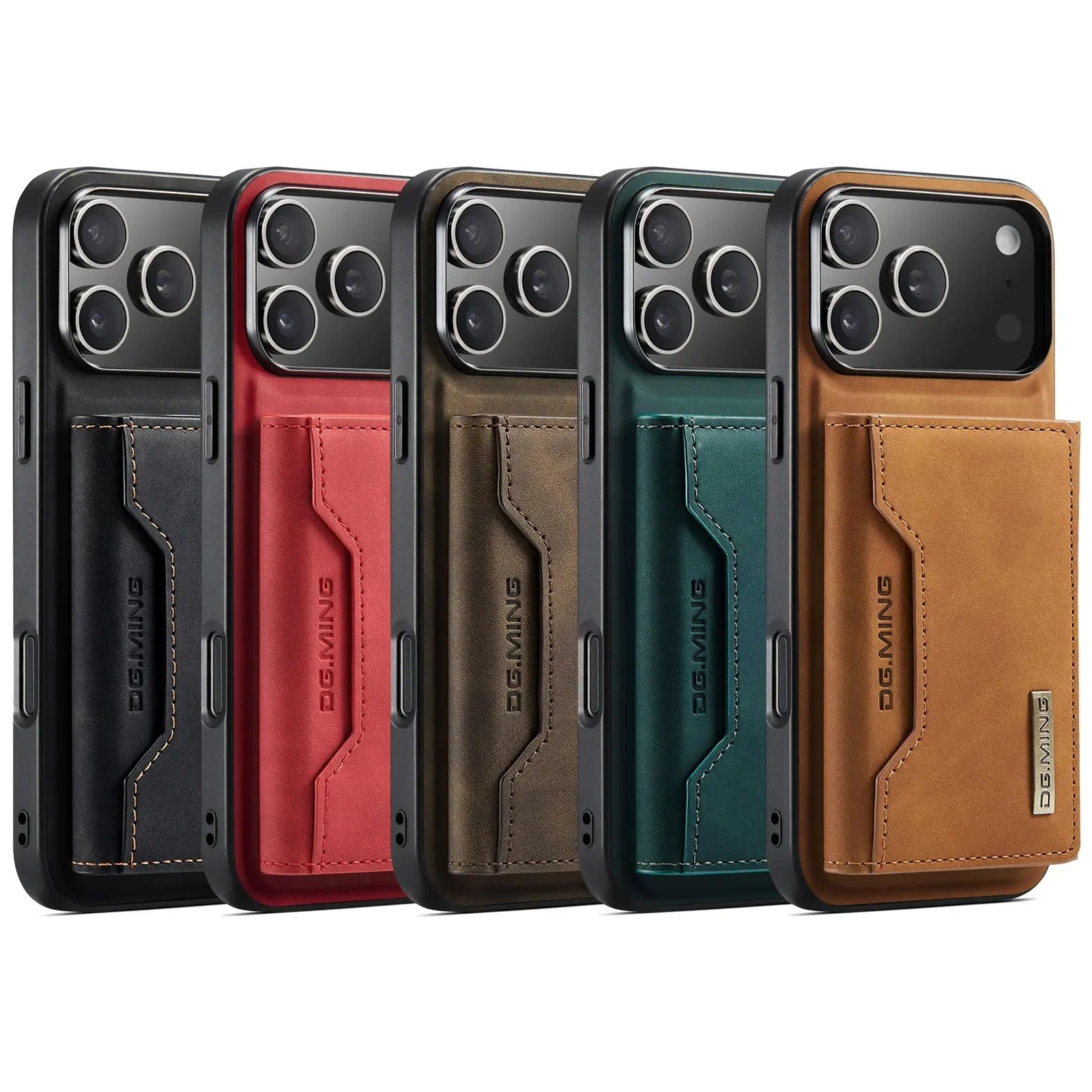 Luxury iPhone Case — 2-in-1 Detachable Magnetic Leather Wallet Cover with Card Holder Pocket, Shockproof Protection and Slim Business Design