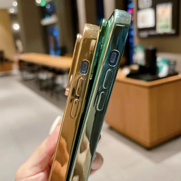 Luxury iPhone Case MagSafe Compatible Clear Plating Cover — Soft Silicone Transparent Design, Magnetic Wireless Charging, Slim Shockproof Anti-Fingerprint Finish