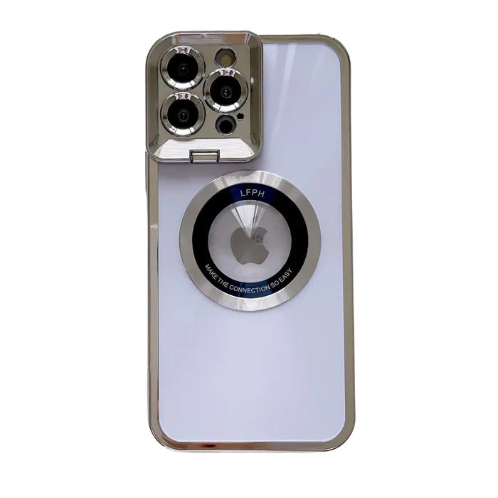 Luxury iPhone Case MagSafe Compatible Clear Plating Cover — Soft Silicone Transparent Design, Magnetic Wireless Charging, Slim Shockproof Anti-Fingerprint Finish