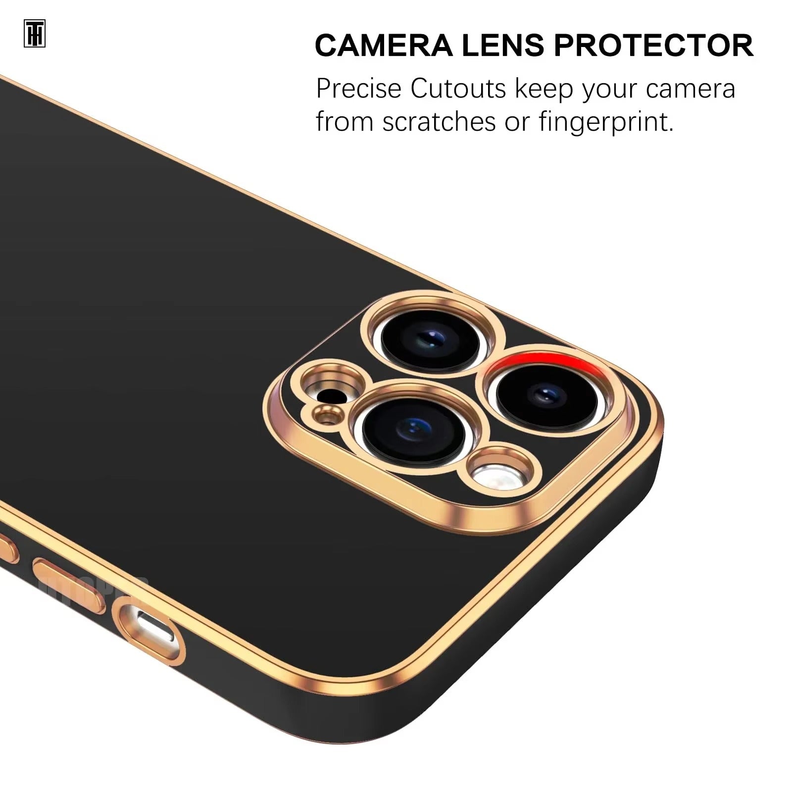 Luxury iPhone Case Soft Silicone Plating Cover — Solid Color Design, Slim Shockproof Protection, Flexible Anti-Scratch Finish, Lightweight and Stylish