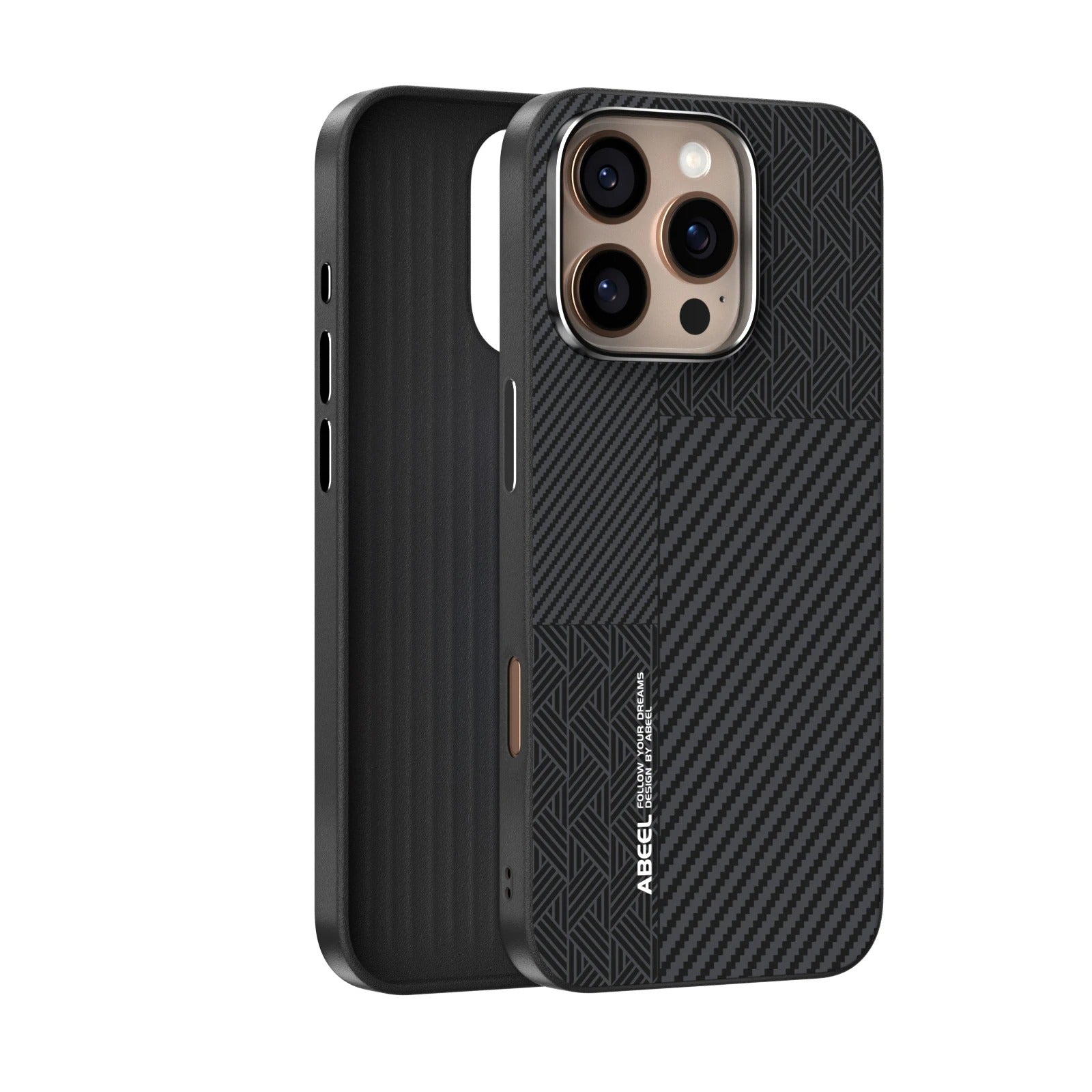 Luxury iPhone Case — 3D Embossed Invisible Magnetic Cover with Skin-Feel Frosted Back, Shockproof Dual-Layer Protection & Ultra-Slim Matte Full-Coverage Design