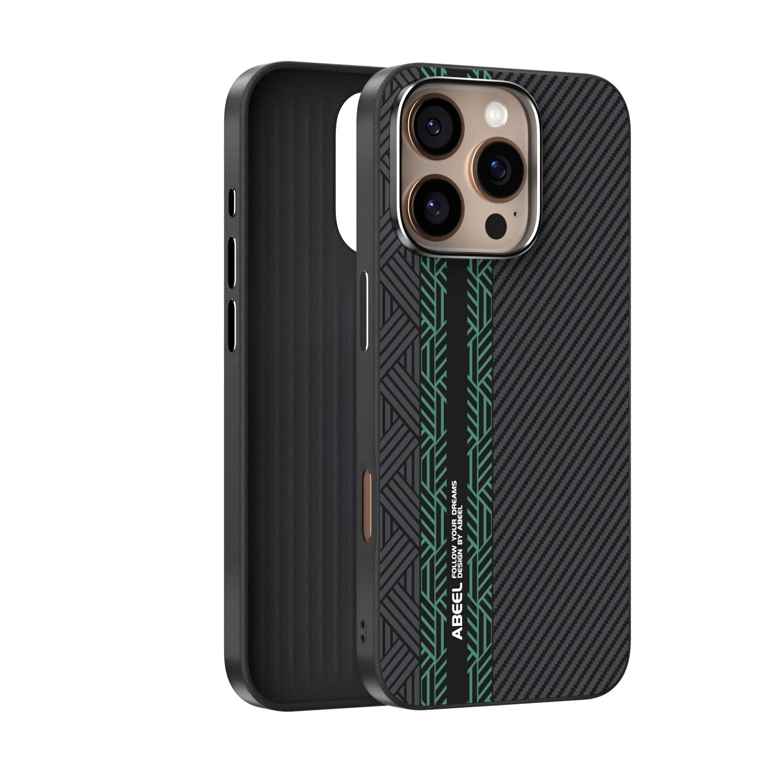 Luxury iPhone Case — 3D Embossed Invisible Magnetic Cover with Skin-Feel Frosted Back, Shockproof Dual-Layer Protection & Ultra-Slim Matte Full-Coverage Design
