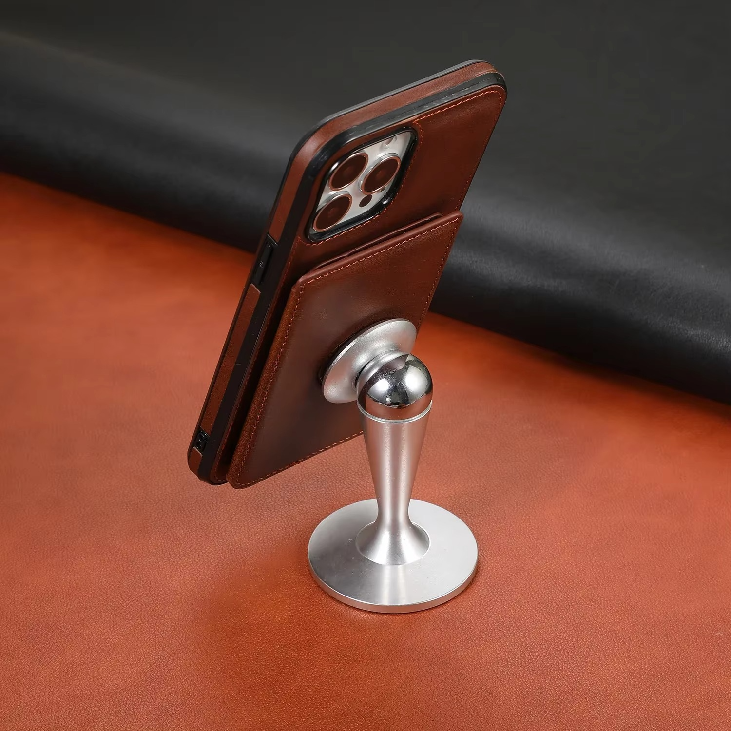 Luxury iPhone Case — Anti-Theft Magnetic Leather Wallet with RFID Blocking, Full Protection, Card Slots & Shockproof Design