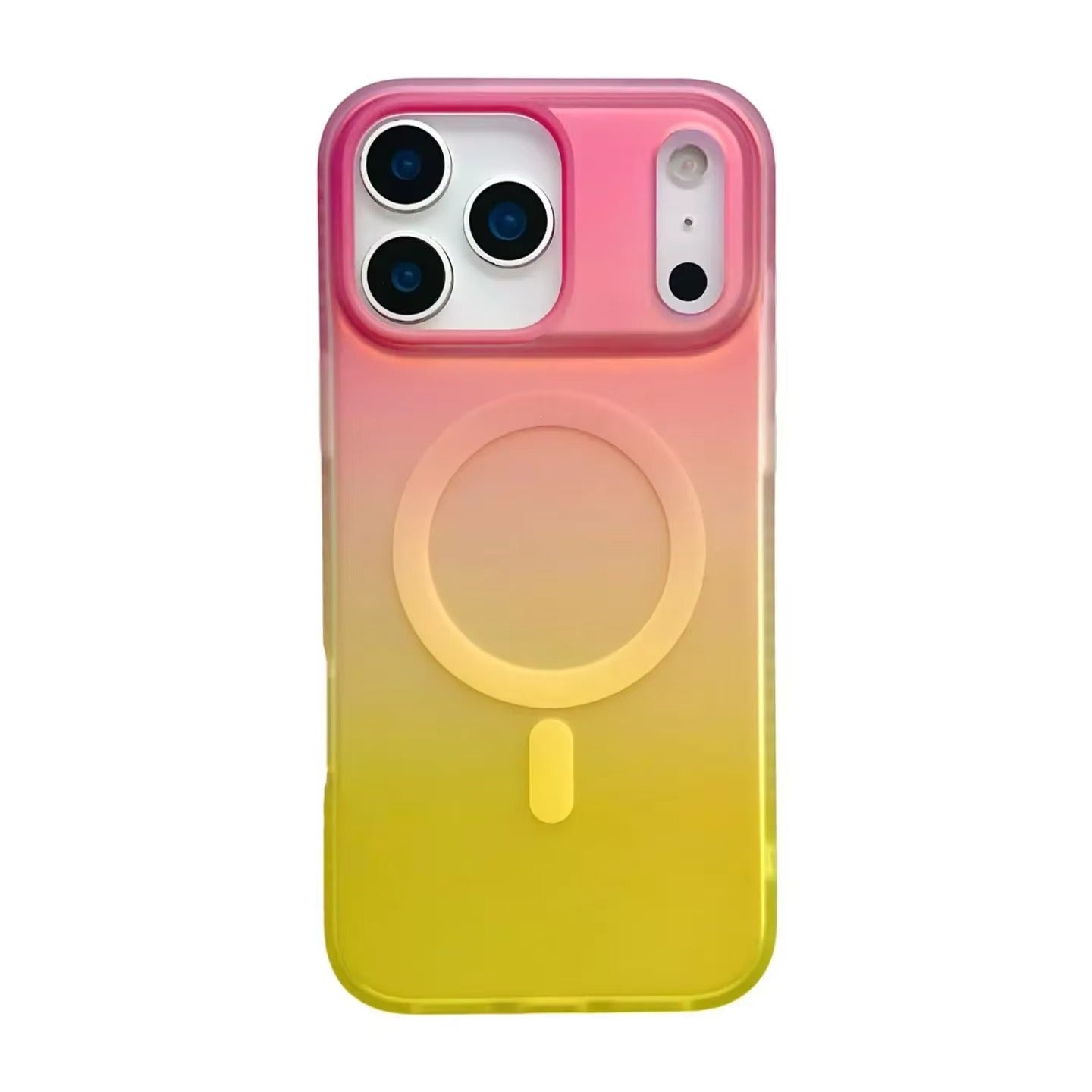 Luxury iPhone Case — Aurora Gradient Magnetic Cover with Shockproof Lightweight Design, Double-Color Finish and Non-Slip Wireless-Charging Compatibility