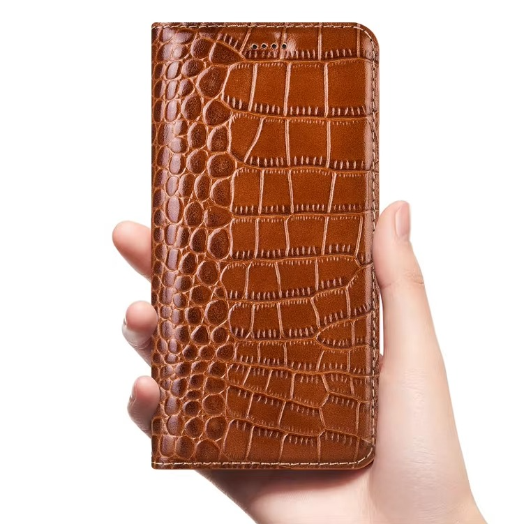Luxury iPhone Case — Business Flip Wallet Genuine Leather Cover with Kickstand, Magnetic Full-Protection Design & Anti-Scratch Non-Slip Finish