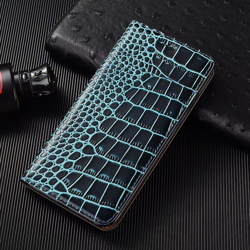 Luxury iPhone Case — Business Flip Wallet Genuine Leather Cover with Kickstand, Magnetic Full-Protection Design & Anti-Scratch Non-Slip Finish
