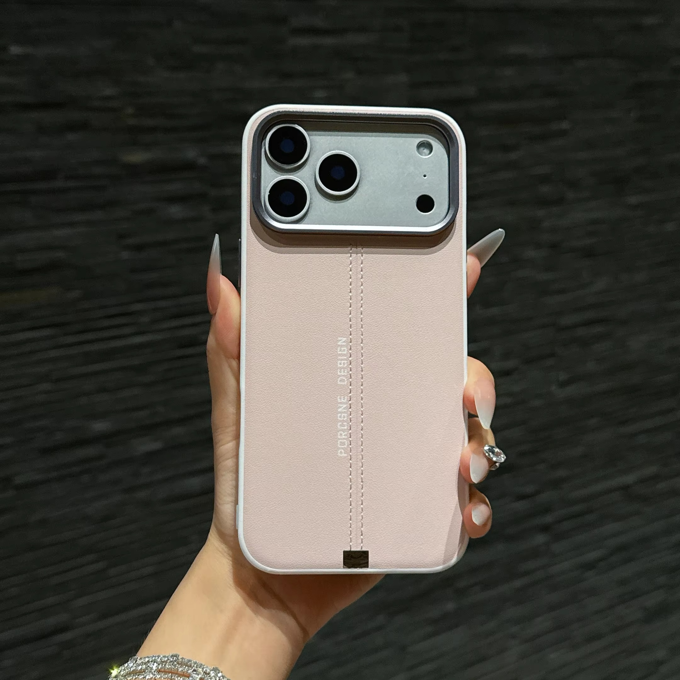 Luxury iPhone Case — Business Leather MagSafe Magnetic Cover with Anti-Fall Protection, Metal Buttons & Premium Durable Design