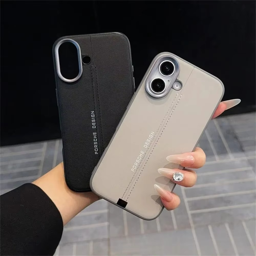 Luxury iPhone Case — Business Leather MagSafe Magnetic Cover with Anti-Fall Protection, Metal Buttons & Premium Durable Design