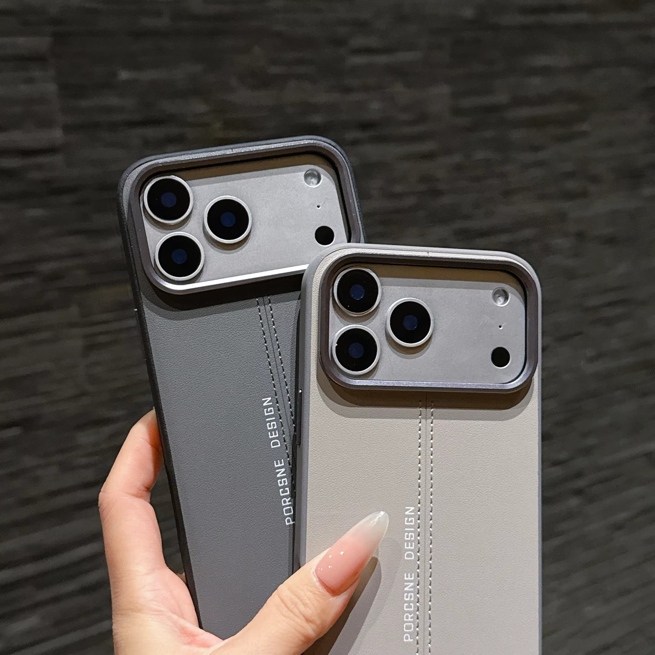 Luxury iPhone Case — Business Leather MagSafe Magnetic Cover with Anti-Fall Protection, Metal Buttons & Premium Durable Design