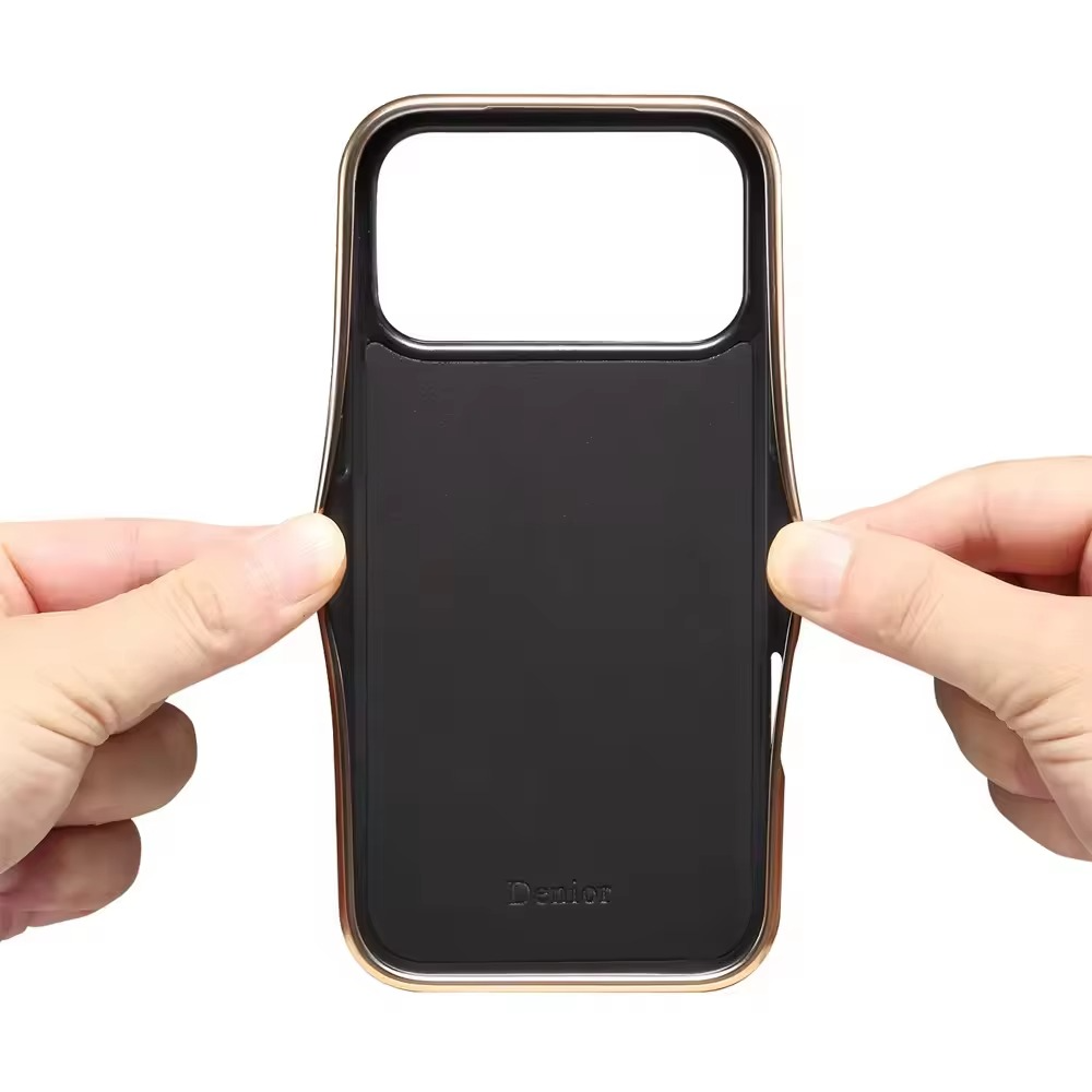 Luxury iPhone Case — Cowhide Electroplated Leather Cover with Heat-Resistant Skin-Friendly Finish & Non-Slip Premium Design