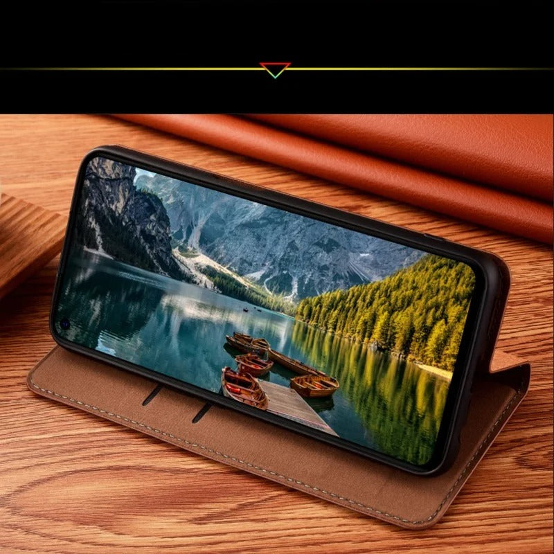 Luxury iPhone Case — Crocodile Claw Genuine Leather Flip Cover with Card Pocket, Non-Slip Full-Protection Design for iPhone 17 Pro Max, 17 Air & 16 Pro Max