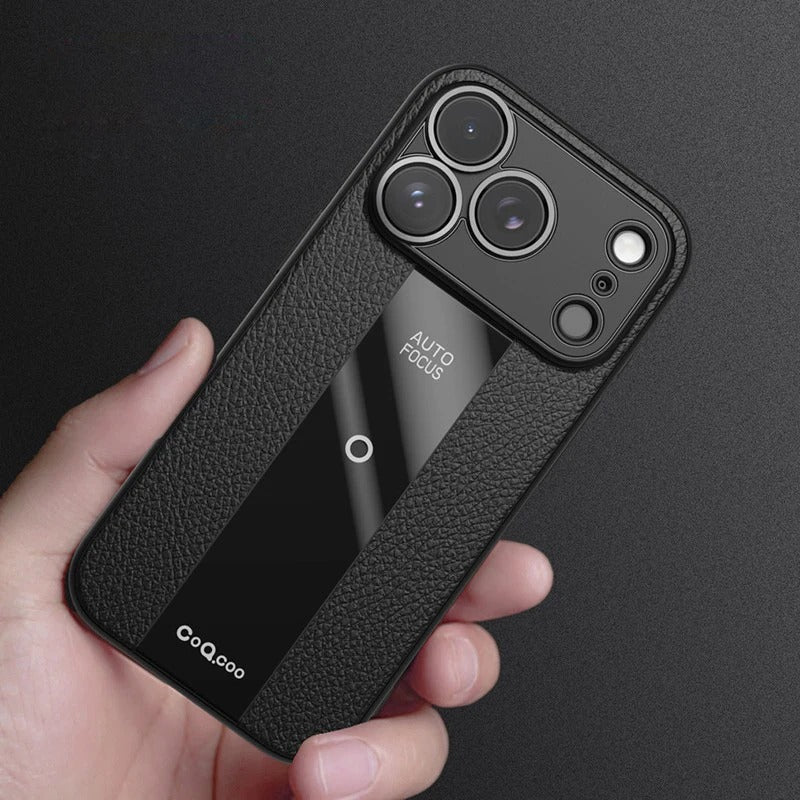 Luxury iPhone Case — Frosted PU Leather Full-Coverage Soft Silicone Protective Cover with MagSafe Support, Shockproof Anti-Scratch Non-Slip Design