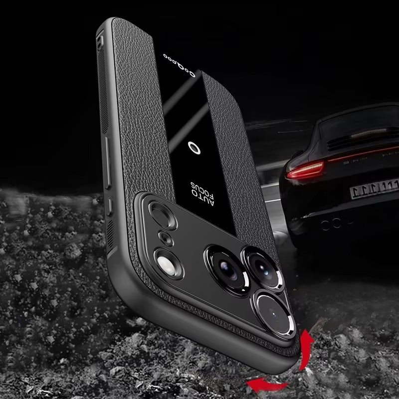 Luxury iPhone Case — Frosted PU Leather Full-Coverage Soft Silicone Protective Cover with MagSafe Support, Shockproof Anti-Scratch Non-Slip Design