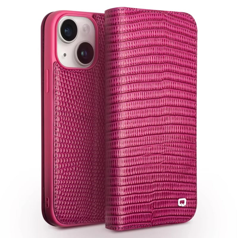 Luxury iPhone Case — Honxury Genuine Leather Flip Cover with Card Slot, Ultra-Slim Protective Design for iPhone 15 Pro Max and Mini