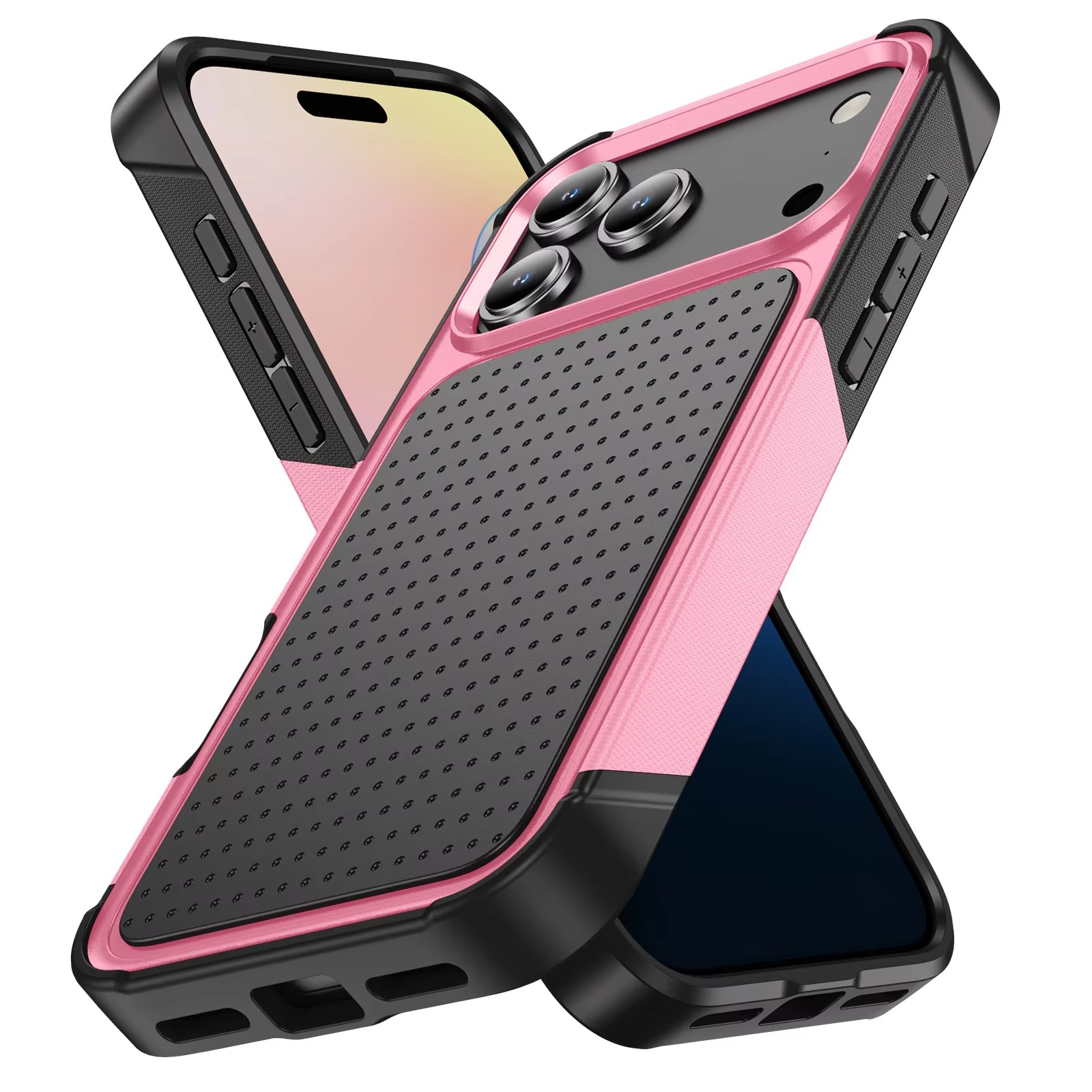Luxury iPhone Case — Hybrid Armor Shockproof, Magnetic, Rugged, Non-Slip Protective Wallet Cover with Stand