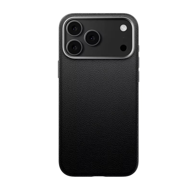 Luxury iPhone Case — Leather Magnetic Cover with MagSafe Charging, Camera Button Access and Full-Protection Artificial Leather Design