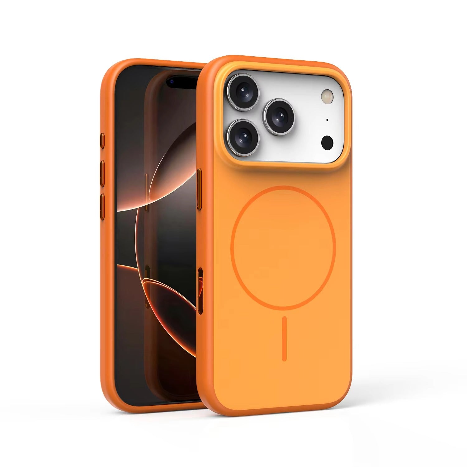 Luxury iPhone Case — MagSafe Frosted TPU+PC Shockproof Cover with Camera Button and Anti-Fingerprint Matte Design