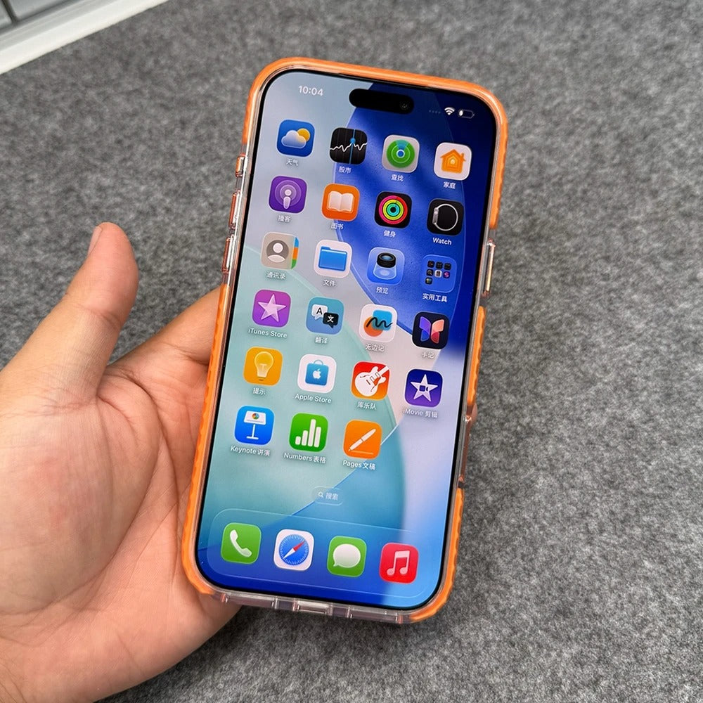 Luxury iPhone Case — MagSafe Transparent Acrylic + TPU Hybrid Armor Cover with Shockproof Protection, Anti-Fingerprint Anti-Scratch Design and Non-Slip Dustproof Finish