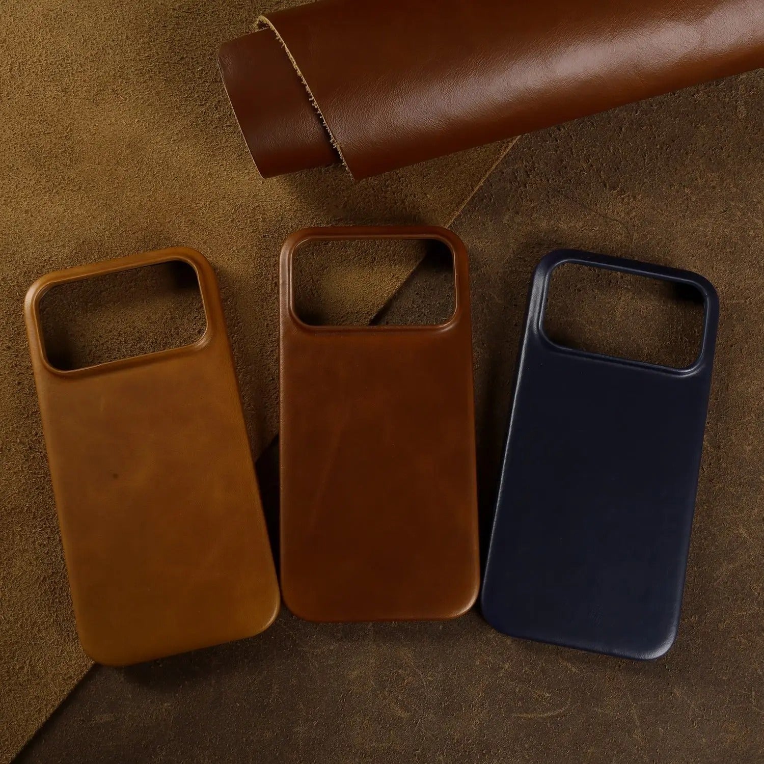 Luxury iPhone Case — MagSafe Vintage Oil-Wax Genuine Leather Cover with Full-Covered Shockproof Protection, Dustproof Anti-Slip Design