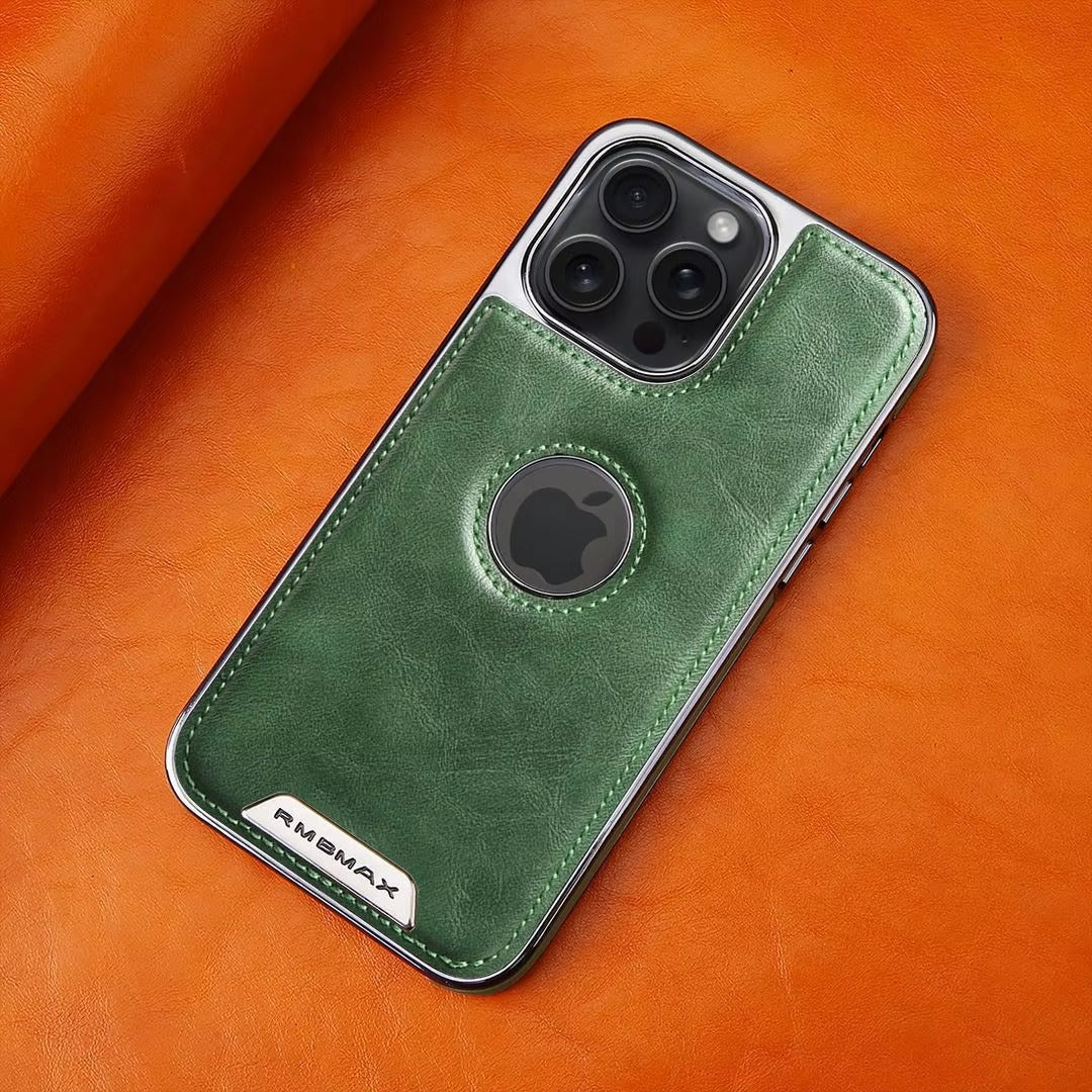 Luxury iPhone Case — Magnetic Leather Hybrid Cover with Wireless-Charging Safe Design, Anti-Fingerprint Anti-Scratch Dustproof Protection and Anti-Drop Build