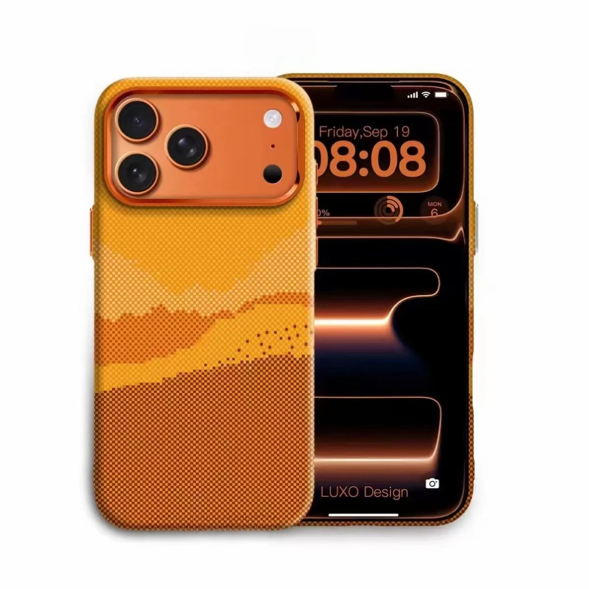Luxury iPhone Case — Magnetic, Shockproof 600D Kevlar Carbon-Fiber Textured Thin PC Cover with MagSafe Wireless Charging Support