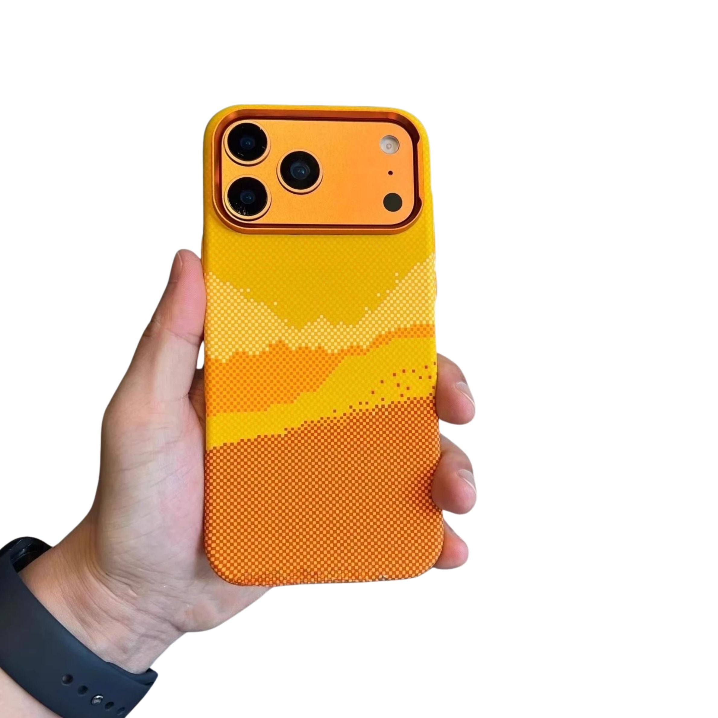 Luxury iPhone Case — Magnetic, Shockproof 600D Kevlar Carbon-Fiber Textured Thin PC Cover with MagSafe Wireless Charging Support