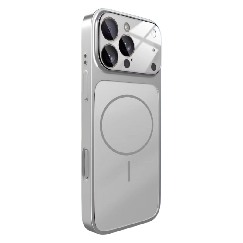 Luxury iPhone Case — Magnetic, Shockproof Nano-Glass Matte Cover with Anti-Fingerprint Armor Design and MagSafe Wireless Charging Support