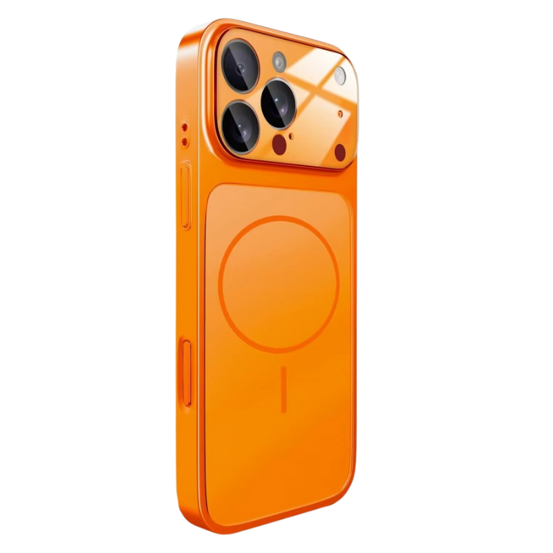 Luxury iPhone Case — Magnetic, Shockproof Nano-Glass Matte Cover with Anti-Fingerprint Armor Design and MagSafe Wireless Charging Support