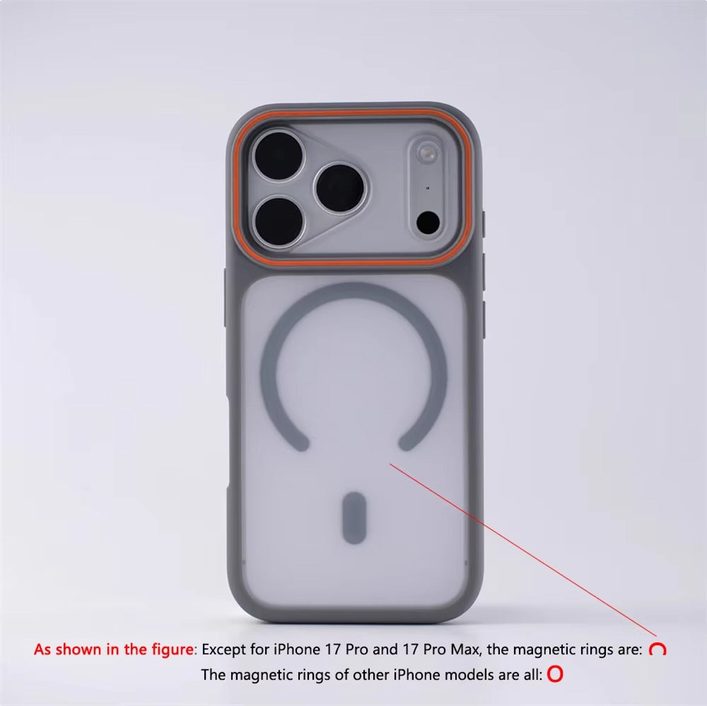 Luxury iPhone Case — Magnetic, Shockproof, Anti-Fingerprint, Anti-Scratch, Dustproof Matte Anti-Glare Translucent Full-Coverage Non-Slip Cover with MagSafe Wireless Charging Support