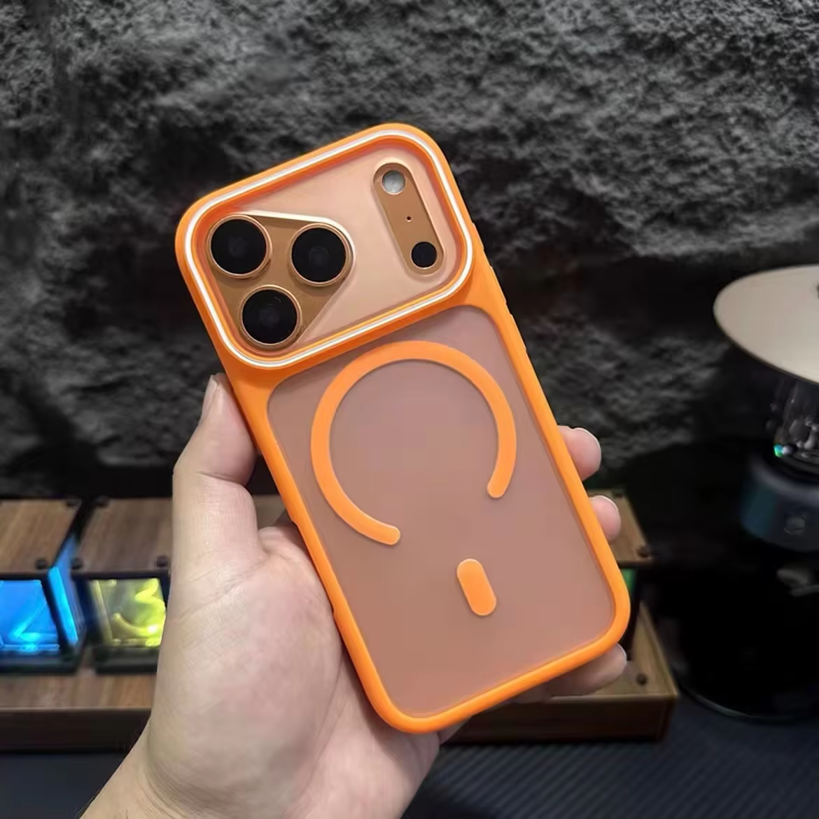 Luxury iPhone Case — Magnetic, Shockproof, Anti-Fingerprint, Anti-Scratch, Dustproof Matte Anti-Glare Translucent Full-Coverage Non-Slip Cover with MagSafe Wireless Charging Support