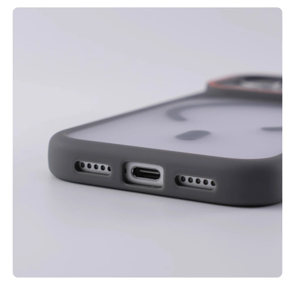 Luxury iPhone Case — Magnetic, Shockproof, Anti-Fingerprint, Anti-Scratch, Dustproof Matte Anti-Glare Translucent Full-Coverage Non-Slip Cover with MagSafe Wireless Charging Support
