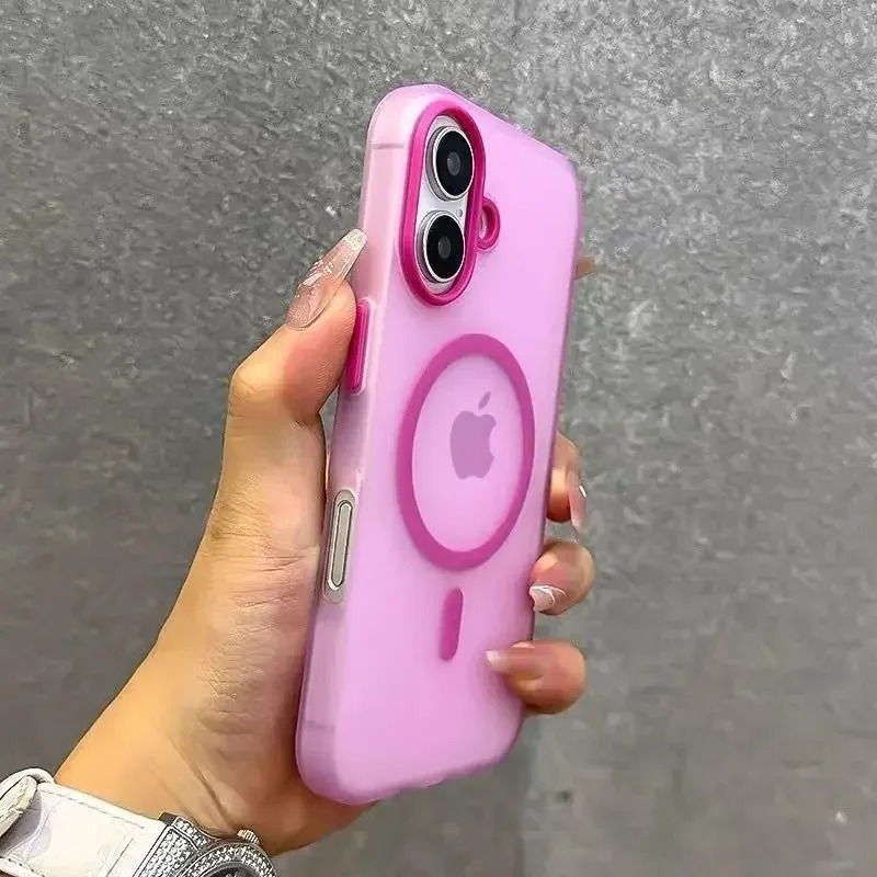 Luxury iPhone Case — Matte Candy Clear Magnetic Soft Cover with Shockproof Anti-Fingerprint Non-Slip Design & MagSafe Compatibility
