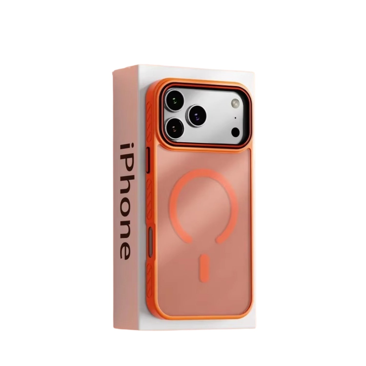 Luxury iPhone Case — Matte Transparent MagSafe Magnetic TPU+PC Shockproof Cover with Anti-Fingerprint Wireless-Charging Safe Design