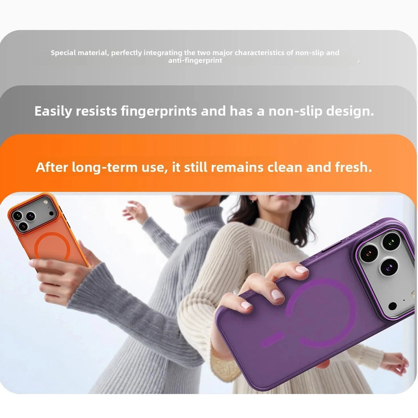 Luxury iPhone Case — Matte Transparent MagSafe Magnetic TPU+PC Shockproof Cover with Anti-Fingerprint Wireless-Charging Safe Design