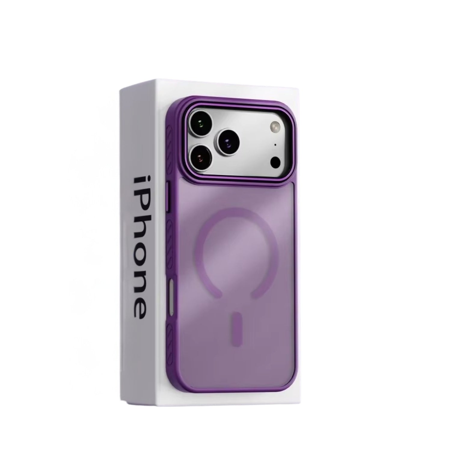 Luxury iPhone Case — Matte Transparent MagSafe Magnetic TPU+PC Shockproof Cover with Anti-Fingerprint Wireless-Charging Safe Design