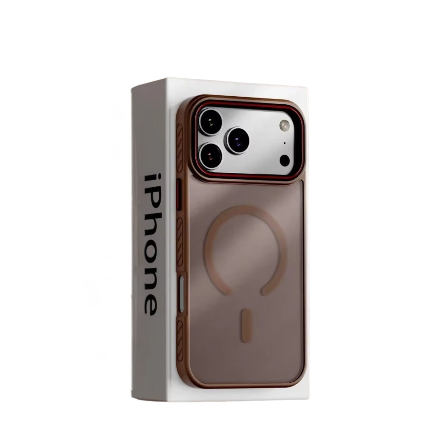 Luxury iPhone Case — Matte Transparent MagSafe Magnetic TPU+PC Shockproof Cover with Anti-Fingerprint Wireless-Charging Safe Design