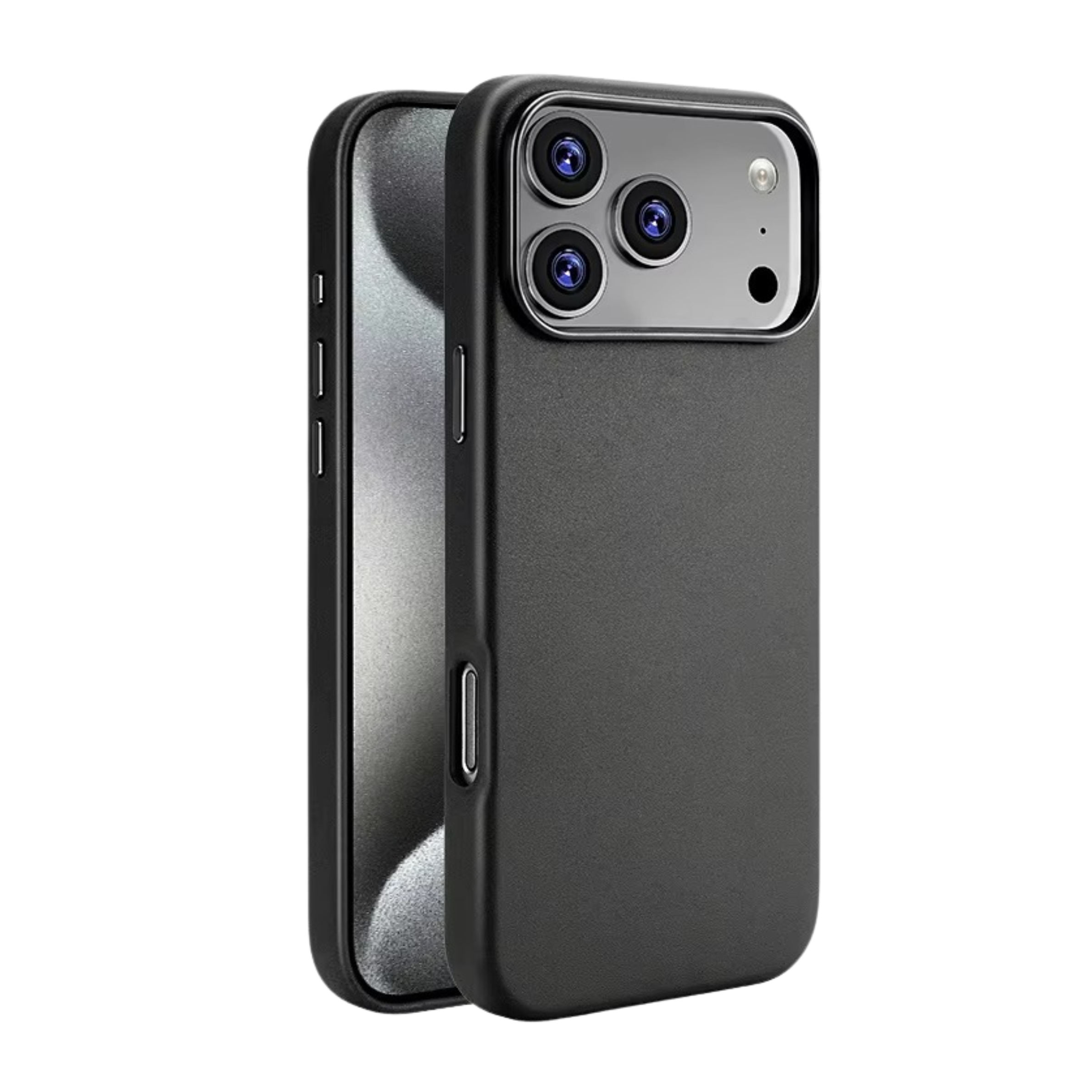 Luxury iPhone Case — MagSafe Leather Cover with Strong Magnetic Support, Half-Wrapped Shockproof Design for Apple iPhone 17 Pro Max and Plus