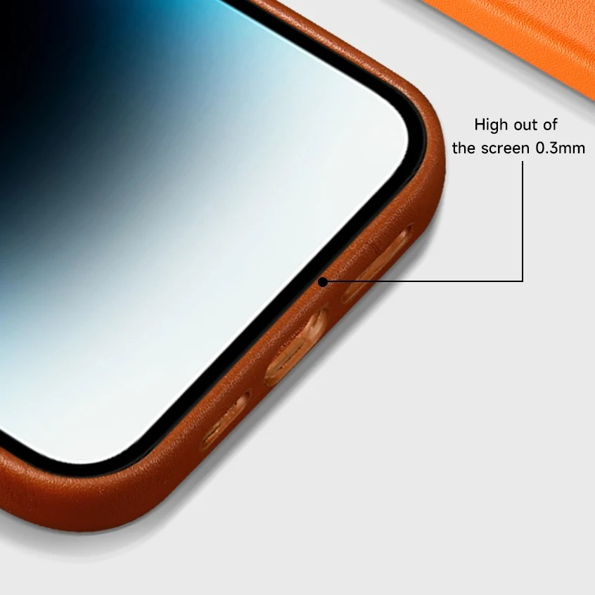 Luxury iPhone Case — MagSafe Leather Cover with Strong Magnetic Support, Half-Wrapped Shockproof Design for Apple iPhone 17 Pro Max and Plus