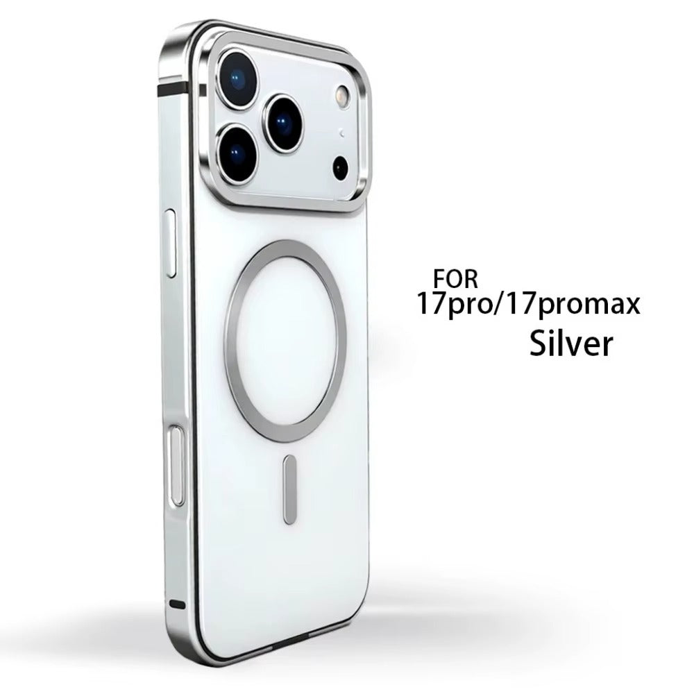 Luxury iPhone Case — Original MagSafe Magnetic Aluminum Alloy Metal Frame Anti-Drop Protective Cover