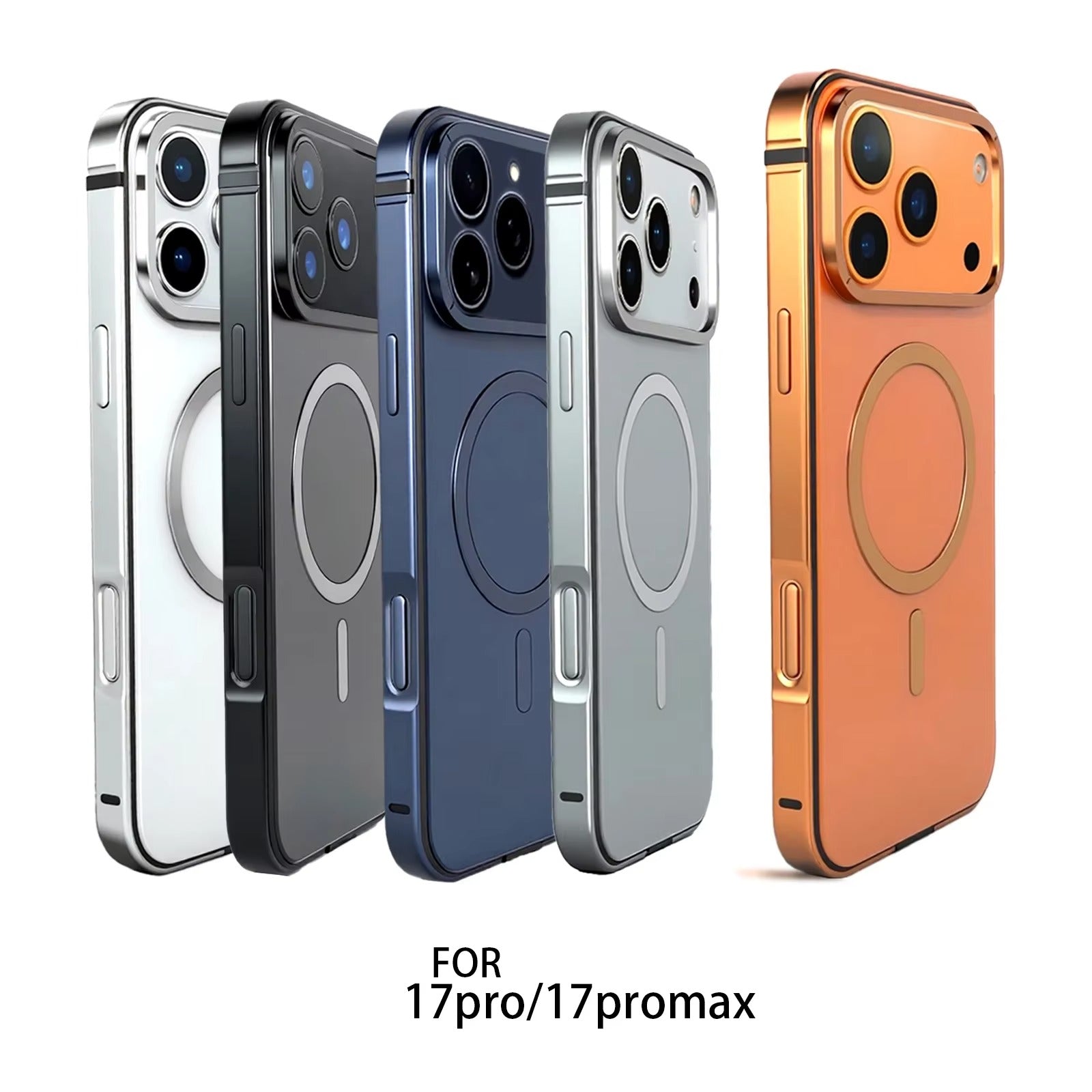 Luxury iPhone Case — Original MagSafe Magnetic Aluminum Alloy Metal Frame Anti-Drop Protective Cover
