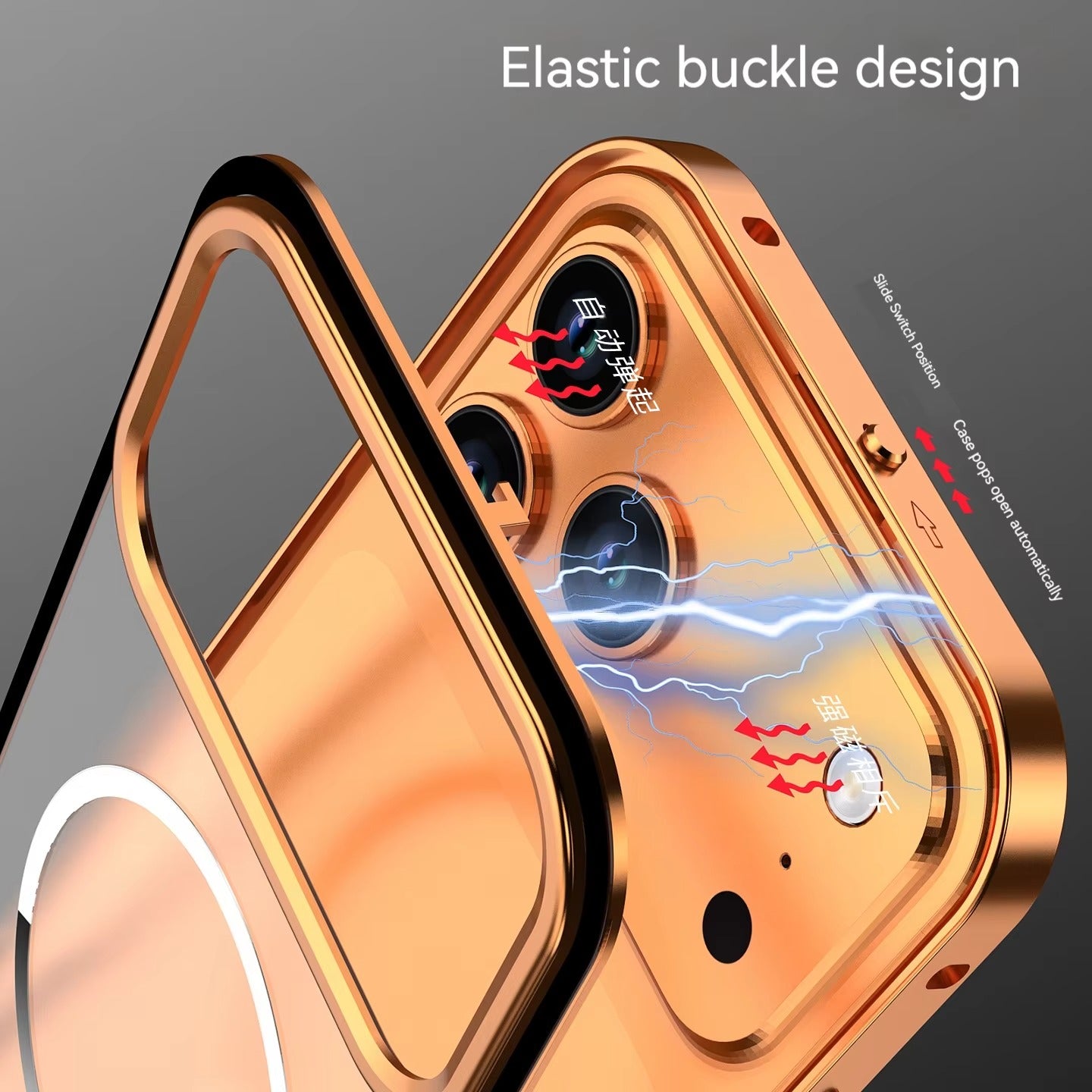 Luxury iPhone Case — Premium Aluminum Alloy Frosted Magnetic Backplate Protective Cover with Full Protection