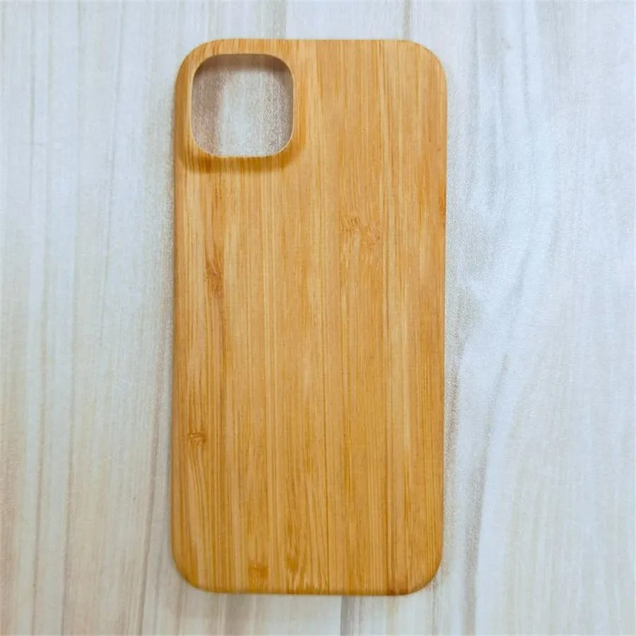 Luxury iPhone Case — Premium Walnut, Cherry, Rosewood or Bamboo Wooden Back Cover with Dustproof Half-Wrapped Protection and Natural Craftsmanship