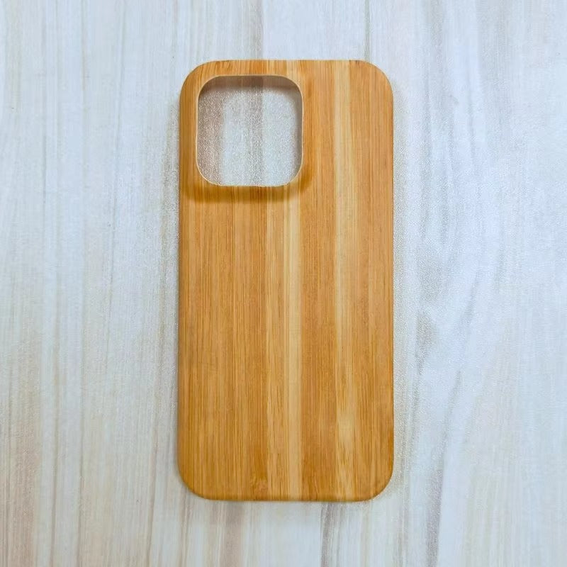 Luxury iPhone Case — Premium Walnut, Cherry, Rosewood or Bamboo Wooden Back Cover with Dustproof Half-Wrapped Protection and Natural Craftsmanship