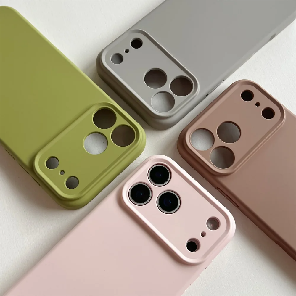 Luxury iPhone Case — TPU Shockproof Liquid Silicone Cover Magnetic Magsafe Protective Case for Wireless Charging